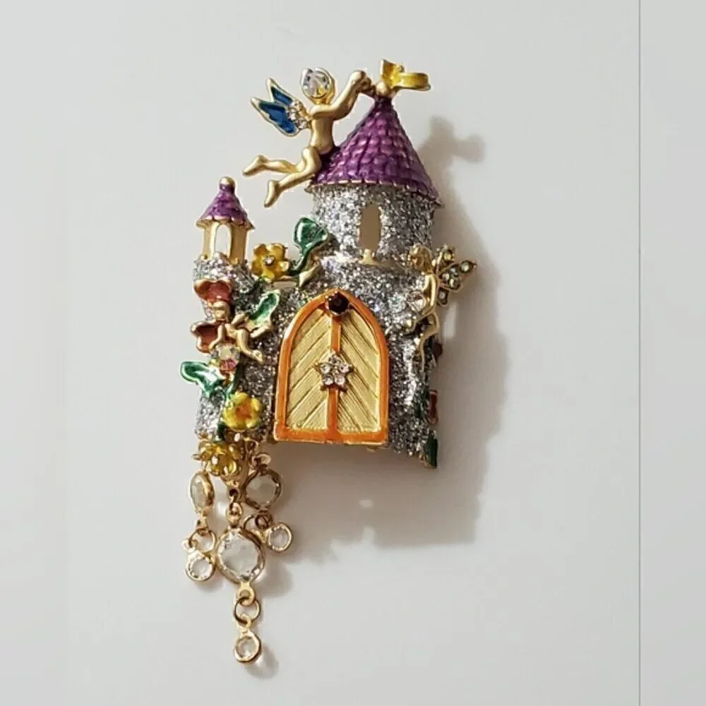 Fairy castle Austrian bezel crystals sparkly Rhinestones New Big kitchy princess